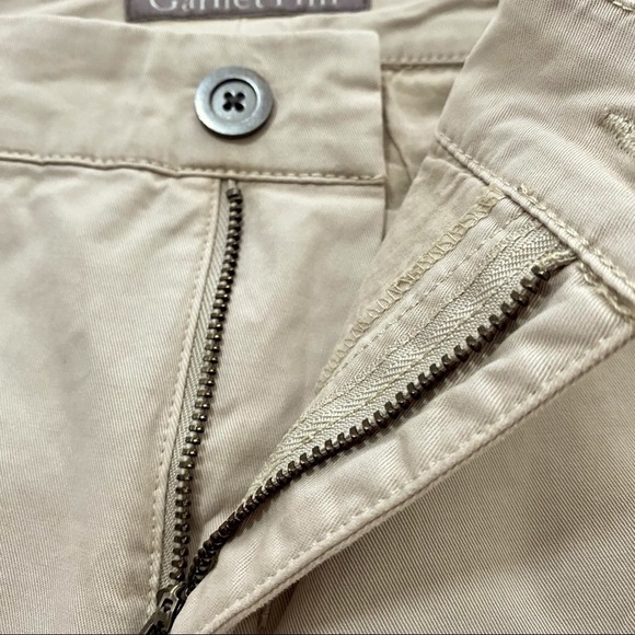 Garnet Hill Organic Cotton Khaki Pants 6 Basic Neutral Summer - Picture 5 of 14